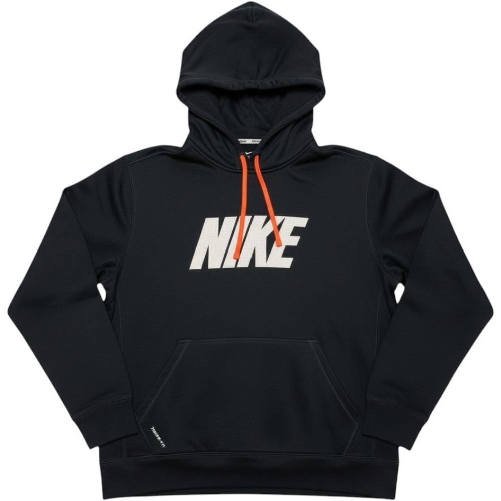 Nike Therma-FIT Hoodie Mens XL Black Dri-FIT Training Pullover Sweatshirt